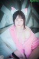 Bambi 밤비, [BLUECAKE] Naughty Cats Pink & Mint RED Set.01